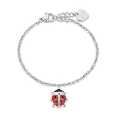 Luca Barra Kids Bracciale Bambina Acciaio Coccinella