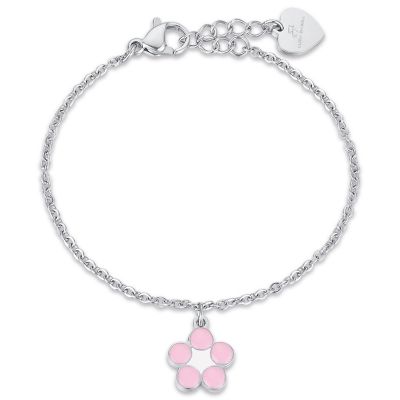 Luca Barra Kids Bracciale Bambina Acciaio Fiore
