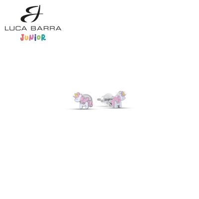 Luca Barra Orecchini Kids Acciaio Unicorno