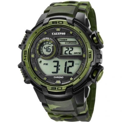 Calypso Orologio Uomo Gomma Digitale Multifunzione