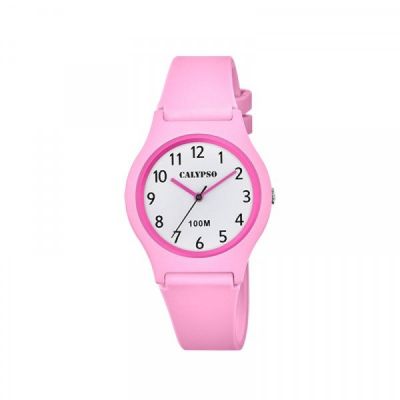 Calypso Orologio Donna Bambina Gomma Solo Tempo Rosa