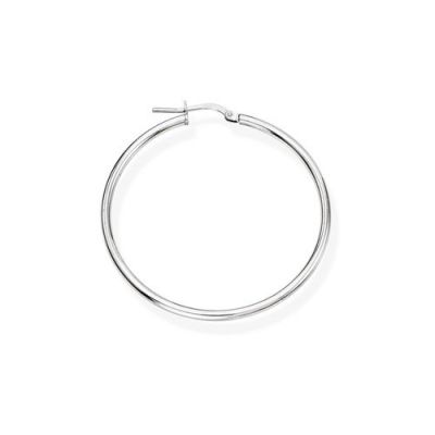Amen Orecchini Cerchio Donna Argento 4 Cm