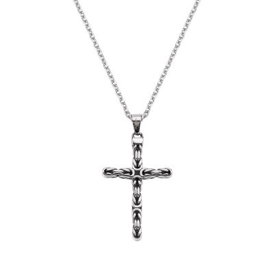 Amen Collana Acciaio con Croce 