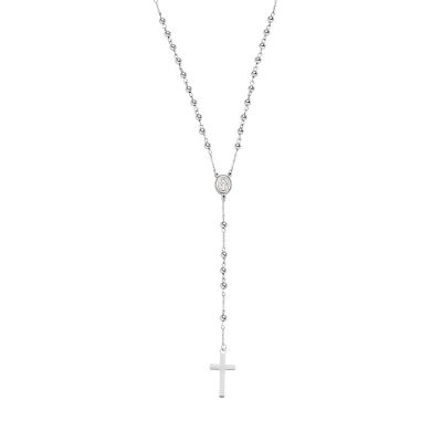 Amen Collana Rosario Acciaio Grani Acciaio