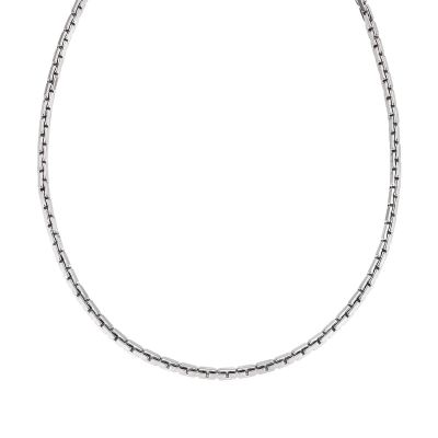 Amen Collana Acciaio Maglie Rettangolari