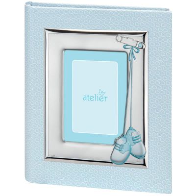 Atelier Album Scarpine con Cornice 09X13 Argento 20X25