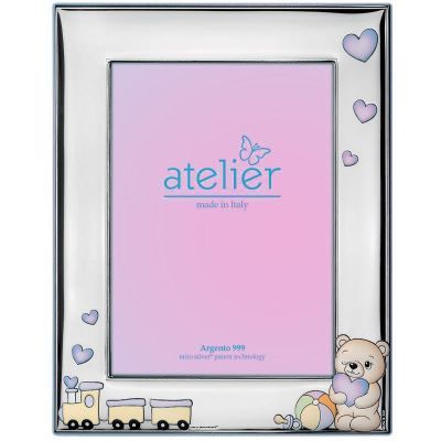 Atelier Cornice Bimba Laminato Argento e Legno 09X13