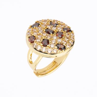 Barbieri Anello Metallo Dorato Caffè e Champagne