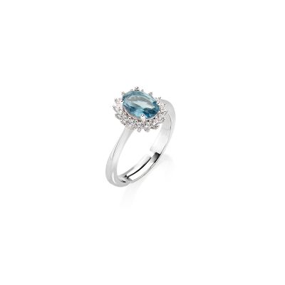 Amen Anello Argento Royal Lady Blu London