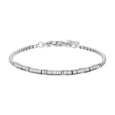 Luca Barra Bracciale Acciaio Elementi Acciaio