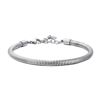 Luca Barra Bracciale Snake Acciaio 3 mm
