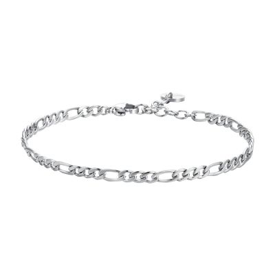 Luca Barra Bracciale Acciaio Maglia 3+1