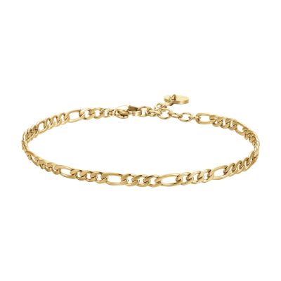 Luca Barra Bracciale Acciaio Dorato Maglia 3+1