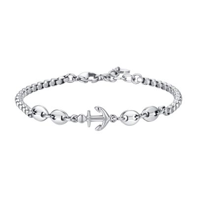 Luca Barra Bracciale Acciaio e Ancora