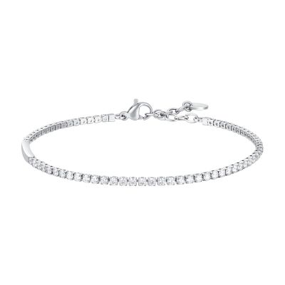 Luca Barra Tennis Acciaio Zirconi Bianchi