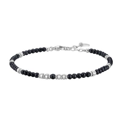 Luca Barra Bracciale Acciaio Ematite Nera