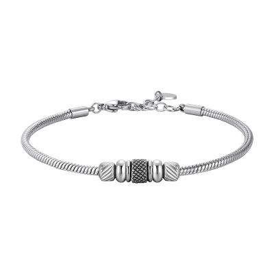 Luca Barra Bracciale Acciaio Elementi Acciaio