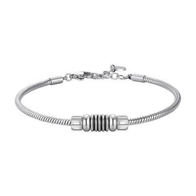 Luca Barra Bracciale Acciaio Elementi Acciaio