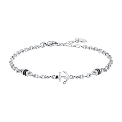 Luca Barra Bracciale Acciaio con Ancora