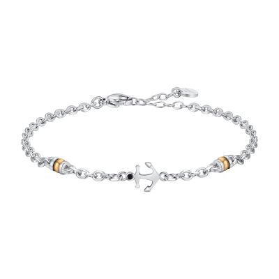 Luca Barra Bracciale Acciaio con Ancora