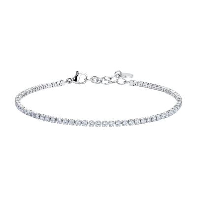 Luca Barra Tennis Acciaio Zirconi Bianchi