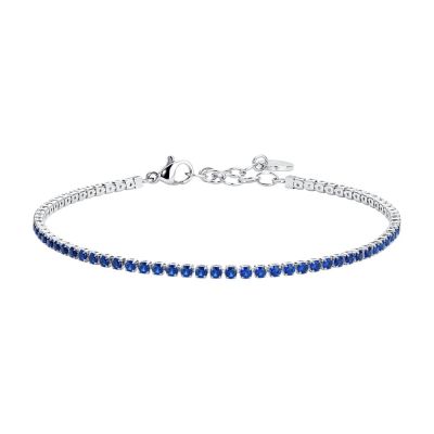 Luca Barra Tennis Acciaio Zirconi Blu