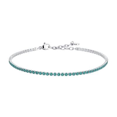 Luca Barra Tennis Acciaio Zirconi Verdi