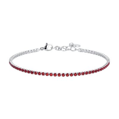 Luca Barra Tennis Acciaio Zirconi Rossi