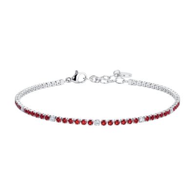 Luca Barra Tennis Acciaio Zirconi Rossi e Bianchi