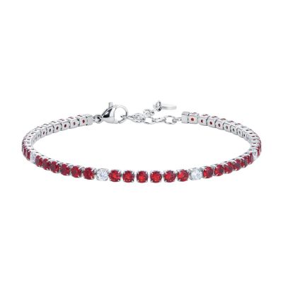 Luca Barra Tennis Acciaio Zirconi Rossi e Bianchi