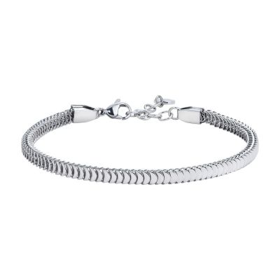 Luca Barra Bracciale Snake Acciaio 3 mm