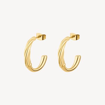 Brosway Orecchini Cerchio Acciaio Gold 316L Amy