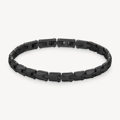Brosway Bracciale Semirigido Acciaio Pvd Rutenio Backliner