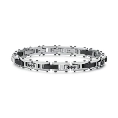 Brosway Bracciale Acciaio 316L Pvd Rutenio Backliner
