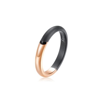 Brosway Anello Uomo Acciaio Gold-Nero Celesta