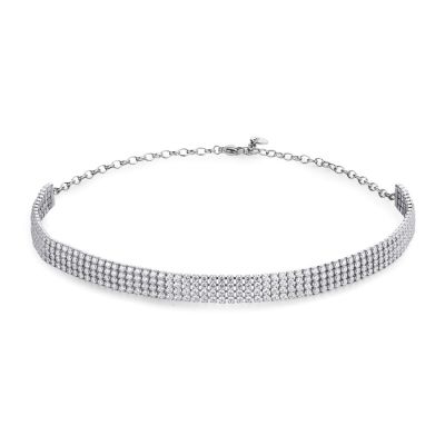 Brosway Tennis Choker Acciaio Zirconi Bianchi Desideri