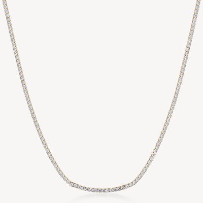 Brosway Collana Tennis Acciaio Gold Zirconi Bianchi Desideri