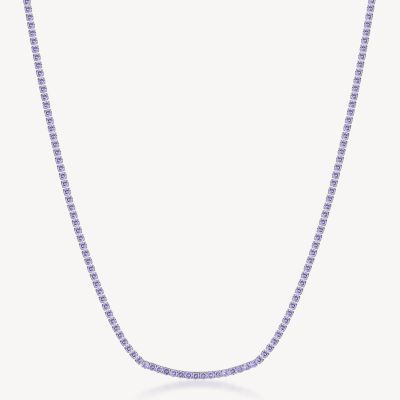 Brosway Collana Tennis Acciaio Zirconi Viola Desideri
