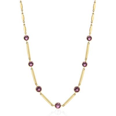 Brosway Collana Acciaio Gold Cristalli Rubino Affinity