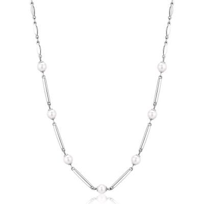 Brosway Collana Acciaio Perle Bianche Affinity