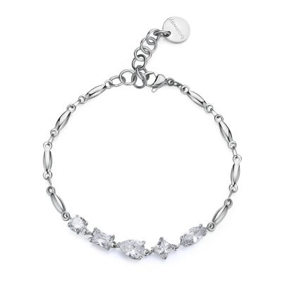 Brosway Bracciale Acciaio e Cristalli Affinity