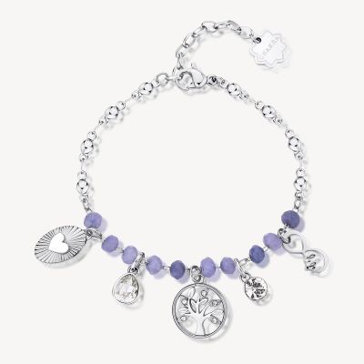 Brosway Bracciale Acciaio Multi Charm Mistici Chakra