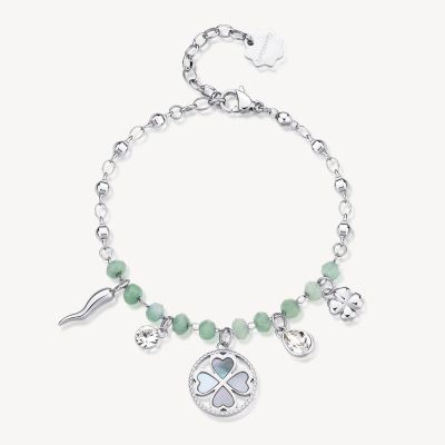 Brosway Bracciale Acciaio Multi Charm Portafortuna Chakra