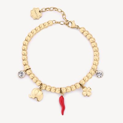 Brosway Bracciale Acciaio Gold Portafortuna Chakra