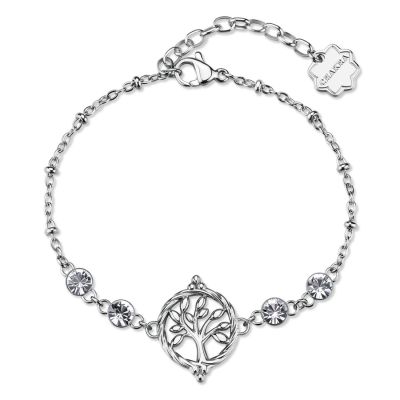 Brosway Bracciale Acciaio Albero della Vita e Cristalli Chakra