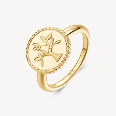Brosway Anello Acciaio Gold Albero Della Vita Chakra