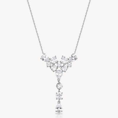 Brosway Collana Acciaio Cristalli Bianchi Dreaming
