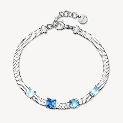 Brosway Bracciale Acciaio Cristalli Zaffiro Dreaming