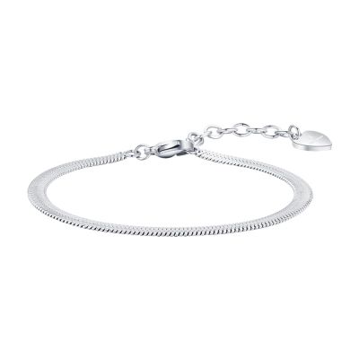Luca Barra Bracciale Snake Acciaio 4 mm