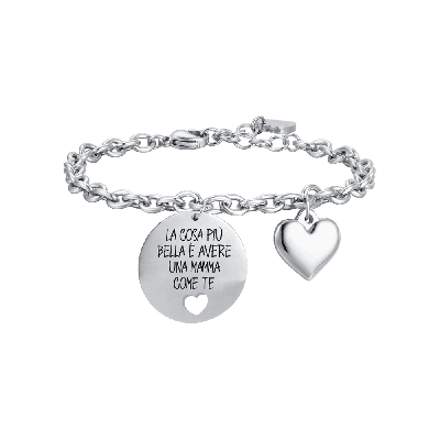Luca Barra Bracciale Acciaio "La Cosa Più..."